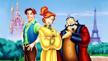anastasia cartoon characters dmitry vladimir rasputin poster on LARGE PRINT 36X24 INCHES Photographic Paper