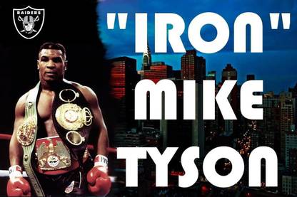 iron mike tyson wallpaper poster Print Poster on LARGE PRINT 36X24 INCHES Photographic Paper