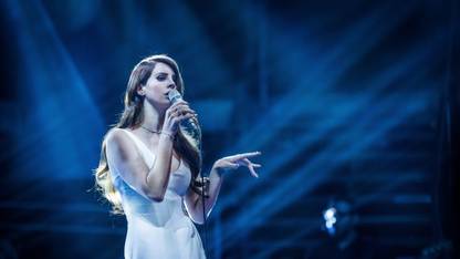 lana del rey singer performance on fine art paper 13x19 Fine Art Print