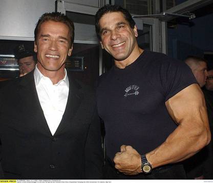 arnold schwarzenegger lou ferrigno actors bodybuilding on LARGE PRINT 36X24 INCHES Photographic Paper