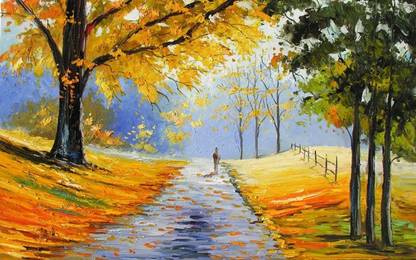 digital painting morning nature HD Wallpaper on Art Paper Fine Art Print