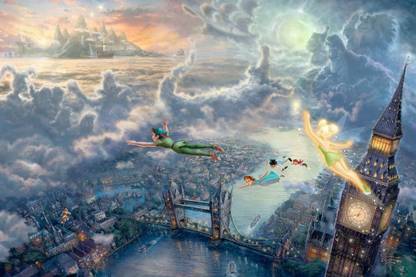 Peter Pan Disney Fine Art Paper Print Poster on fine art paper 13x19 Fine Art Print