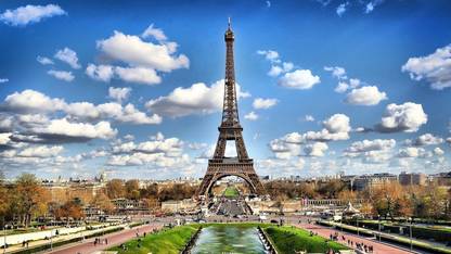 eiffel tower wallpaper on LARGE PRINT 36X24 INCHES Photographic Paper