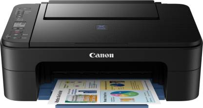 Canon PIXMA E3177 Multi-function WiFi Color Inkjet Printer (Borderless Printing)