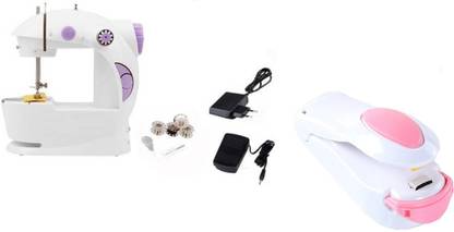 Bluebells India ™4 in 1 Ming hui Mini Electric Power mode with sealer Electric Sewing Machine