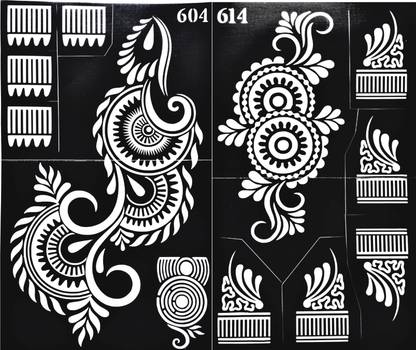 ARR Henna Stencils ARR HENNA STENCIL STICKERS
