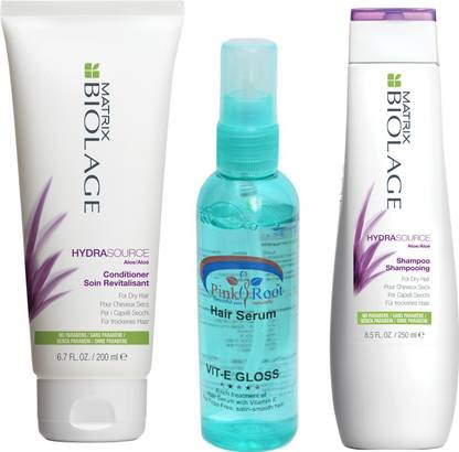 MATRIX Hydra Source Conditioner, Shampoo with Pink Root Hair Serum