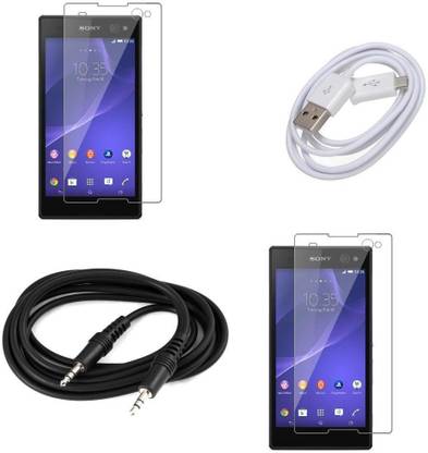 COZR Screen Protector Accessory Combo for SONY XPERIA M