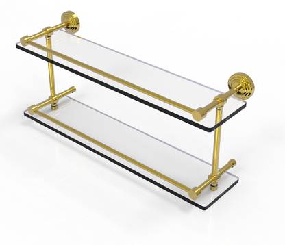 ALLIED BRASS Glass Wall Shelf