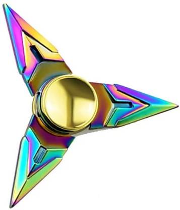 Charlies Toy Factory Fidget Spinner 3 Wings Rainbow Colorful Side Sharp High Speed