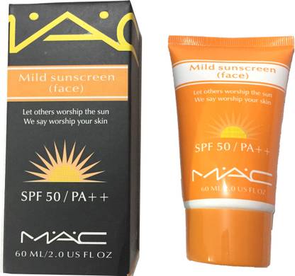 M.A.C Sunscreen - SPF 50 PA++ MILD SPF 50/PA++ WITH UVB & UVA RAYS PROTECTION