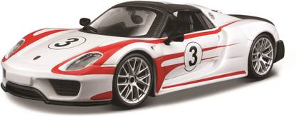 Bburago Die-Cast 1:24 Scale 918 Spyder Racing Porsche car