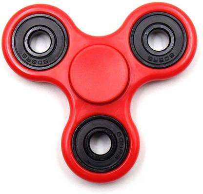 Navkar Uboard Spinner Toy ABS Material 608 Si3N4 Hybird Tri Hand Spinner Fidget Toy 1-3mins Spinning (Red)