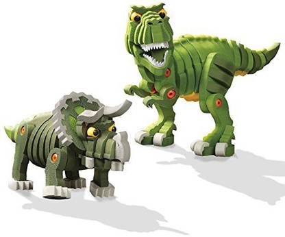 Bloco Toys T-Rex and Triceratops Toy