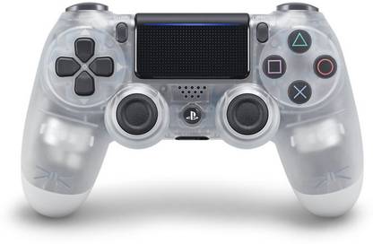 microware Front & Back Case for PS4 Game Controller Protective Crystal Case for PS4 Controller