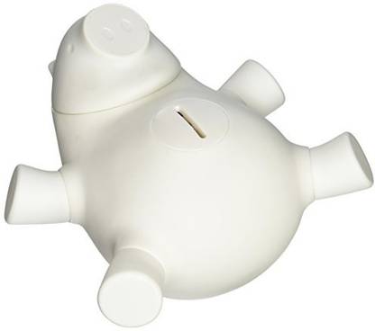 Quirky Quirky Porkfolio Smart Piggy Bank, White Coin Bank