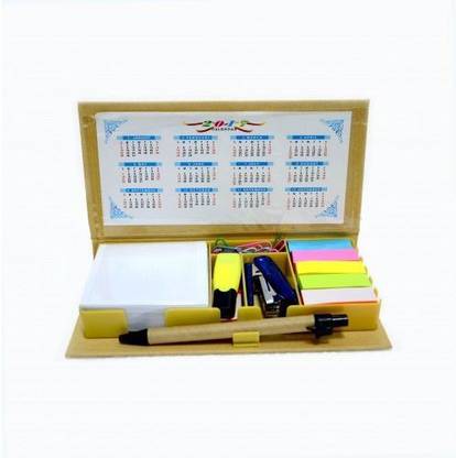 Generic 9 Compartments Cardboard Box Eco Friendly Stationery Kit