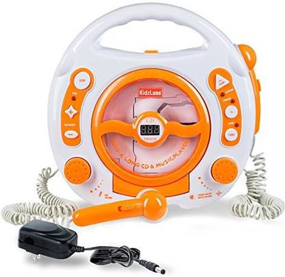 Kidzlane Portable Sing Along CD, MP3 & USB Player 2 Microphones