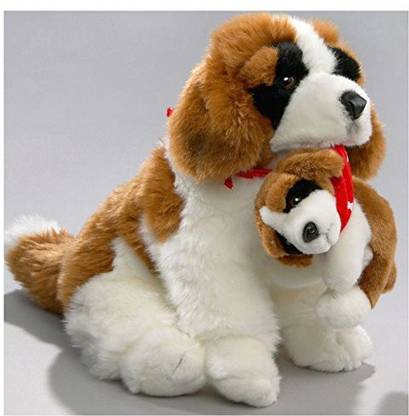 Carl Dick Stuffed Animal St. Bernard Dog with Puppy Plush Toy, Soft Toy  - 12 inch
