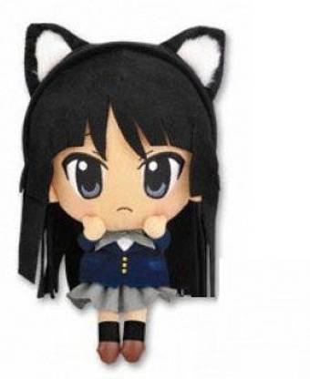 PLUSH K-ON! Mio Akiyama Super DX with Removable Nekomimi / Cat Ears Headband