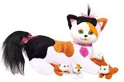 Just Play Kitty Surprise Plush Calico Cat & Kittens - "Maple"  - 6.4 inch