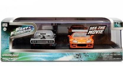 Greenlight The Fast and The Furious Movie Toyota Supra MK4 and Dodge Charger Set