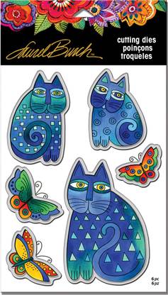 Stampendous Laurel Burch Dies-Indigo Cats