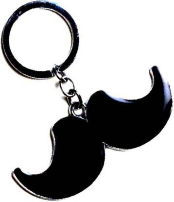 मधुराज Bajirao Style Mustache Design/ Mooch Design High Quality Metal की-चेन