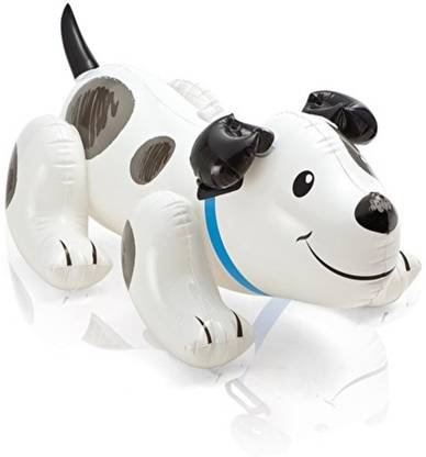 INTEX ® Original Inflatable Puppy Dog Kids Swimming Pool Ride-On Raft Float Inflatable Pool Accessory