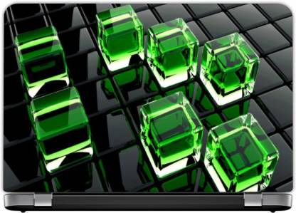 Elmax India 3D Cubes Design Laptop skins.. Vinyl Laptop Decal 14.1