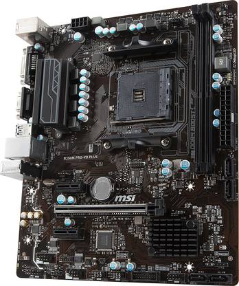 MSI B350M PRO-VD PLUS AMD B350 AM4 DDR4 M-ATX AM4Socket Mini-ATX AMD B350 Chipset DDR4 Motherboard for Desktop