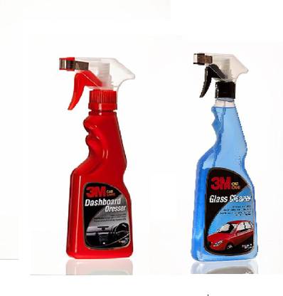 3M 1 Bottle of Dashboard Dresser, 1 Bottle of Glass Cleaner Combo