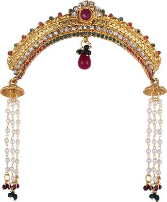 kabello Traditonal South Indian Wedding Bridal Hair Accessories / Juda Pins Gajra Hair Clip