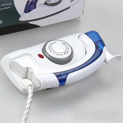 LIMRA HETIAN 700 Watt Mini Travel Steam Iron With Foldable Handle, Compact & Lightweight (White) 700 W Dry Iron