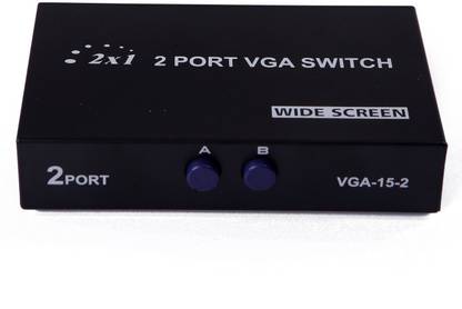 microware 2 Port VGA Switch Media Streaming Device