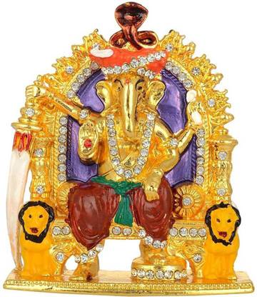 SmsTraders Jai Malhar God Ganesh Decorative Showpiece  -  8 cm