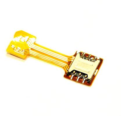 Divye Electronics Solutions Hybrid SIM Slot Adapter, Avails You To Run 2 SIM And Micro SD Card, All At A Time (Nano to Micro Sim Slot) Sim Adapter