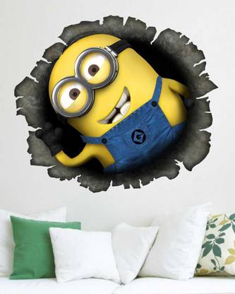 RNG 69 cm minions Self Adhesive Sticker