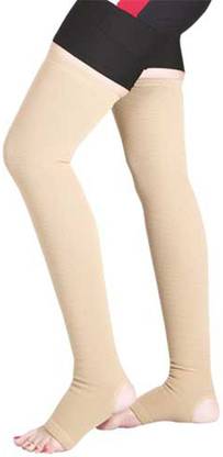 KUDIZE Varicose Vein Stocking Compression Premium Thigh Length (57.5 CM TO 65 CM ) Knee Support