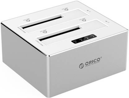 ORICO ORICO Aluminum 2.5 & 3.5 inch USB3.0 with 1 to 1 Clone External Hard Drive Dock - Silver (6828US3-C) Dock