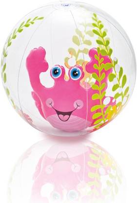 INTEX ® Original Inflatable Aquarium Beach Ball (Pink) Inflatable Infatable Ball