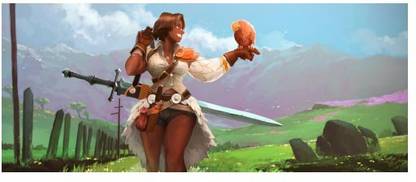 warrior Paper Print