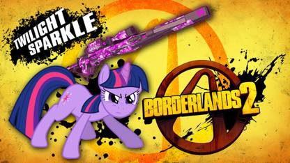 Borderlands 2 Twilight Sparkle Wallpaper Print Poster on LARGE PRINT 36X24 INCHES Photographic Paper