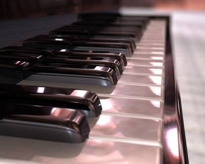 Music Piano HD Wallpaper Print Poster on 13x19 Inches Paper Print