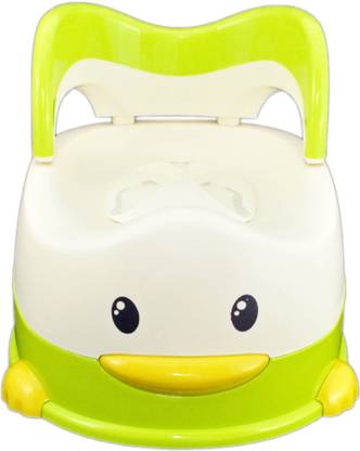 Babysid Collections Potty Chair Duck Look with Lid and Easy Clean Tray Potty Box