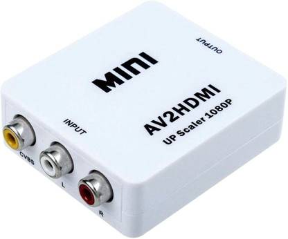 Anweshas  TV-out Cable AV to HDMI Converter Analog RCA Composite Input to HDMI 1080p Output - Video Converters Media Streaming Device AV2HDMI