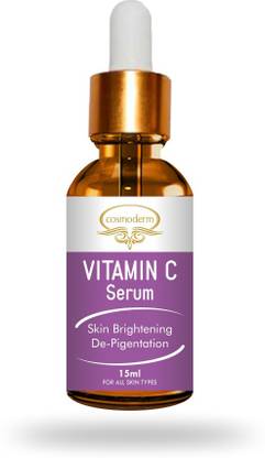 Cosmoderm Vitamin C Serum With Hyaluronic Acid Antiageing Whitening Solution Reduce Scars & Pigmentation Acne