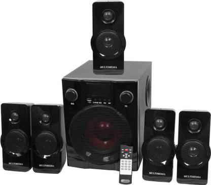 Barry John BJ-5.1-HT-BUA Wooden/Plastic Multimedia Speakers System (Black) Bluetooth Soundbar