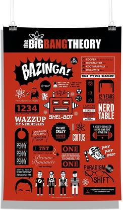 The Big Bang Theory Gift Set/Birthday Gift/Return Gift - Combo Posters Without Frame ( Infographic + Algorithm + Live Long ) Photographic Paper