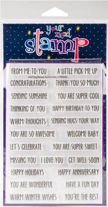 Your Next Stamp Clear 4"X6"-Cool Tag Banner Sentiments